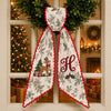 Custom Initial Christmas Reindeer Ribbon Print Wreath Sash Festive Christmas Home Decor HO82 903916
