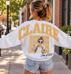 Custom Retro Senior Mom Shoulder to Shoulder Sweatshirt & Hoodie - Personalized Class of 2027 Gift, Proud Family Gift HO82 904006