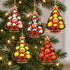 Personalized Sports Ball Tree Acrylic Ornament , Football Basketball Volleyball Tennis Softball Christmas Keepsake Gift HA75 919496