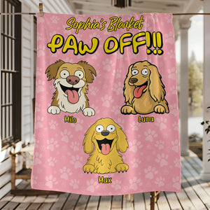 Personalized Time To Paw Off Funny Dog Blanket For Dog Lovers LM32 893363
