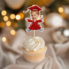 Custom Kids Face Class of 2026 Graduation Decoration Funny Cupcake Toppers LM32 893289