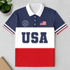 USA Flag 250th Anniversary 1776–2026 Polo Shirt – Patriotic American Shirt for Men LM32 899605