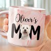 Custom Photo Dog Mom Personalized Marble Mug CH07 895524