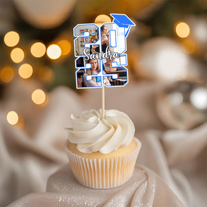 Custom Photo Graduation Ceremony Decoration Cupcake Toppers LM32 893243