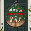 Custom Cute 3D Dog Merry Christmas Gift Door Sign For Dog Lovers LM32 897255