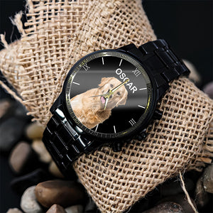 Custom Pet Photo Men's Watch Gift For Dog Cat Lovers HO82 894146