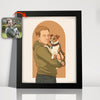 Custom Portrait Photo With Painting Style Poster Picture Frame Gift For Pet Owners HO82 894210
