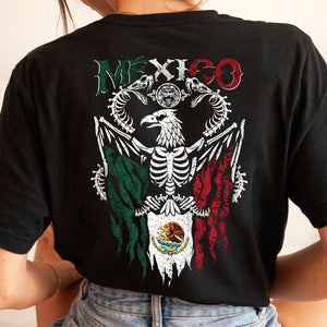 Mexico Flag Eagle Snake Bone Shirt For Dad N369 896043