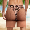 Custom Funny Face Photo Beach Short TH10 170439