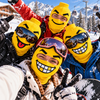 Funny Grinning Face Ski Mask, Yellow Novelty Balaclava Winter Gift LM32 670331