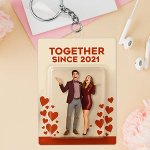 Custom Photo A Lifetime Of Love - Couple Acrylic Keychain HO82 893916
