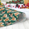 Custom Pet Photo Christmas Tree Wrapping Paper For Pet Lovers LM32 670573