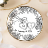 Personalized Toile De Jouy Locked Ring Dish Gift for Bride, Engagement Gift, Anniversary LM32 899251