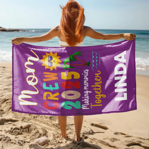 Personalized Name Matching Cousin Crew Family Trip Beach Towels LM32 893447