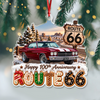 Custom Photo Car Happy 100th Anniversary Route 66 Acrylic Ornament, Personalized Christmas Tree Decoration Gift For Car Lovers LM32 670289