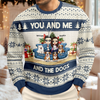 You And Me And The Cat/Dog - Personalized Unisex Ugly Sweater Christmas Gift For Dog And Cat Lovers HO82 900462