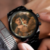 Custom Couple Photo I Love You To The Moon And Back Men's Wrist Watch LM32 669407