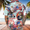Custom Photo 4th of July America Flag Bald Eagle Hawaiian Shirt LM32 897917