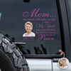 Custom Photo My Mind Still Talks to You Memorial Car Window Decal Sticker HA75 899010