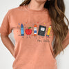 Personalized Name Funny Teacher Life Crayon Apple Pencil Notebook Comfort Shirt LM32 669543