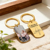 Custom Photo I Love You Mom Holding Hands Metal Keychain CH07 911180