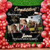 Personalized Congratulations Graduation Backdrop with Photo Class of 2026 Party Decor CH07 910192