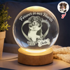 Custom Photo Forever In My Heart Memorial Engraved Crystal Ball LED Night Light CH07 911258