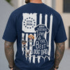 Custom Photo Happy Father's Day To Best Dog Dad Flag Back Comfort Shirt HO82 902792