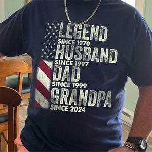 Personalized Legend Husband Dad Grandpa Front Shirt TH10 892909