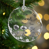 It Takes A Long Time To Grow An Old Friend Toile De Jouy Vintage French Style Personalized Cirle Glass Ornament HA75 897072
