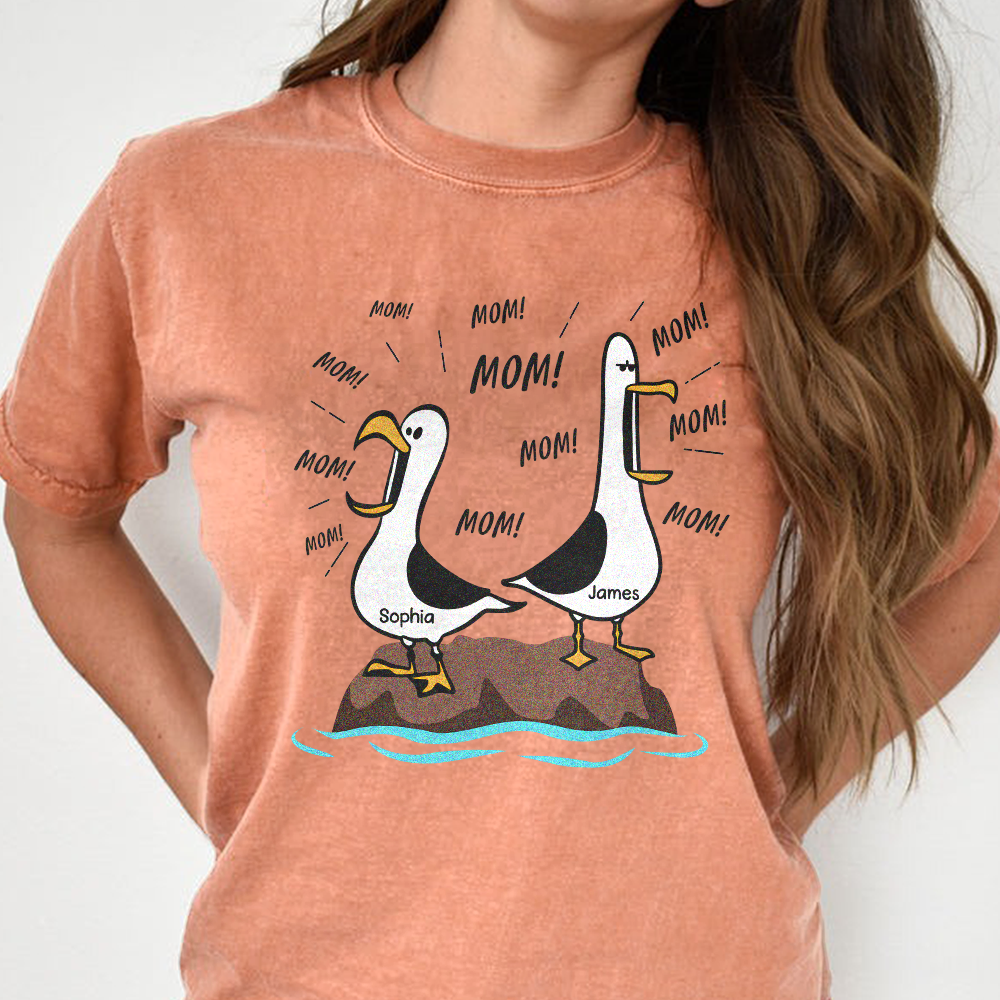 Seagull Mom Mom Mom Personalized Comfort Shirt Funny Mother's Day Gift For Mom CH07 911302