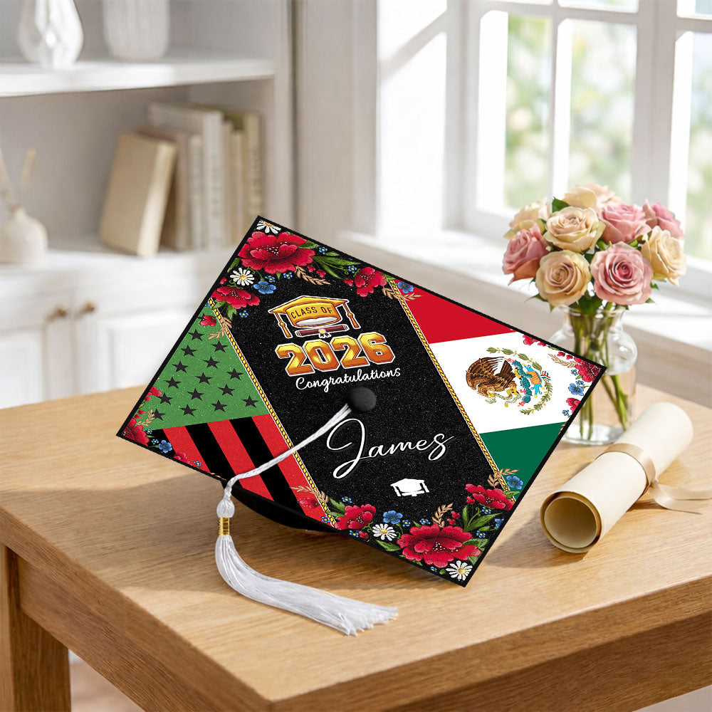 Country Flag Class of 2026 Graduation Cap Topper TH10 898967
