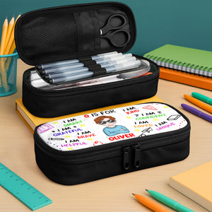 School Kid Affirmations - Personalized Pencil Case Back To School Gift For Daughter Son CH07 896262