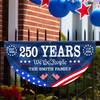 250 Years Of Freedom Custom Family Name Non-Pleated Fan Flag HA75 920912