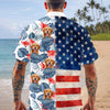 Custom Pet Photo With American Flag Hawaii Shirt TH10 169331