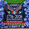 Personalized 250 Years Semiquincentennial | Happy 250th Birthday USA Flag | America 250th Anniversary Backdrop TH10 896573