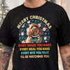 Custom Christmas Dog Photo Every Snack You Make Dark Shirt For Dog Dad CH07 896370