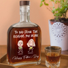 Custom Photo To Dad From The Reasons You Drink Whiskey Bottle LM32 893583