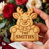 Personalized Family Name Santa Christmas Cookie Cutter & Stamp, Personalized Holiday Baking Gift CH07 181098