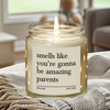 Personalized Smells Like You're Gonna Be Amazing Parents Scented Candle Scented Gift LM32 899835