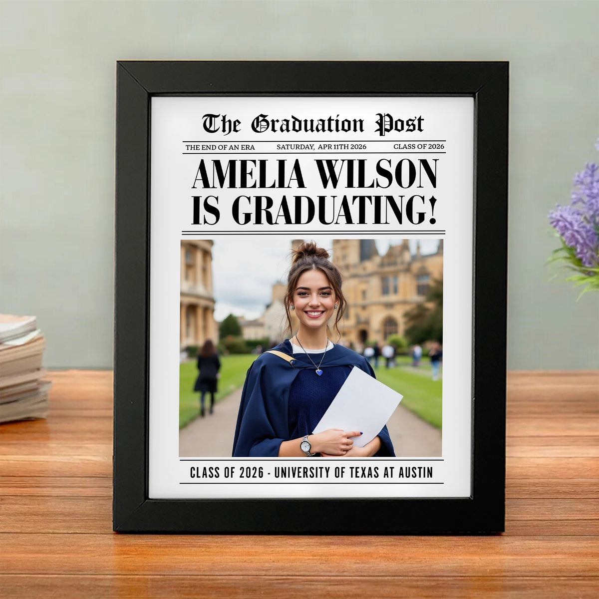 Custom Photo The Graduation Post Class Of 2026 Picture Frame LM32 899209