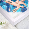 Custom Name Mommy And Kids Hands Mother's Day Heart Flower Shadow Box HO82 893592