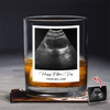 Custom Ultrasound Photo Happy Father's Day Rock Glass - Personalized New Dad Gift CH07 911512