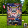 Celebrate 100 Years of Road Route 66 and America 250th Anniversary Custom Car Photo Garden Flag HA75 920312