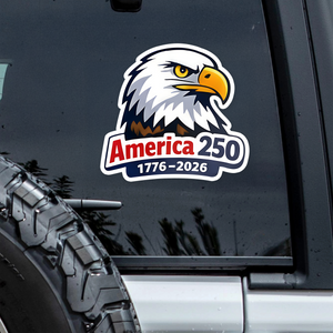 America 250 Anniversary 1776-2026 Car Window Decal Sticker CH07 910116