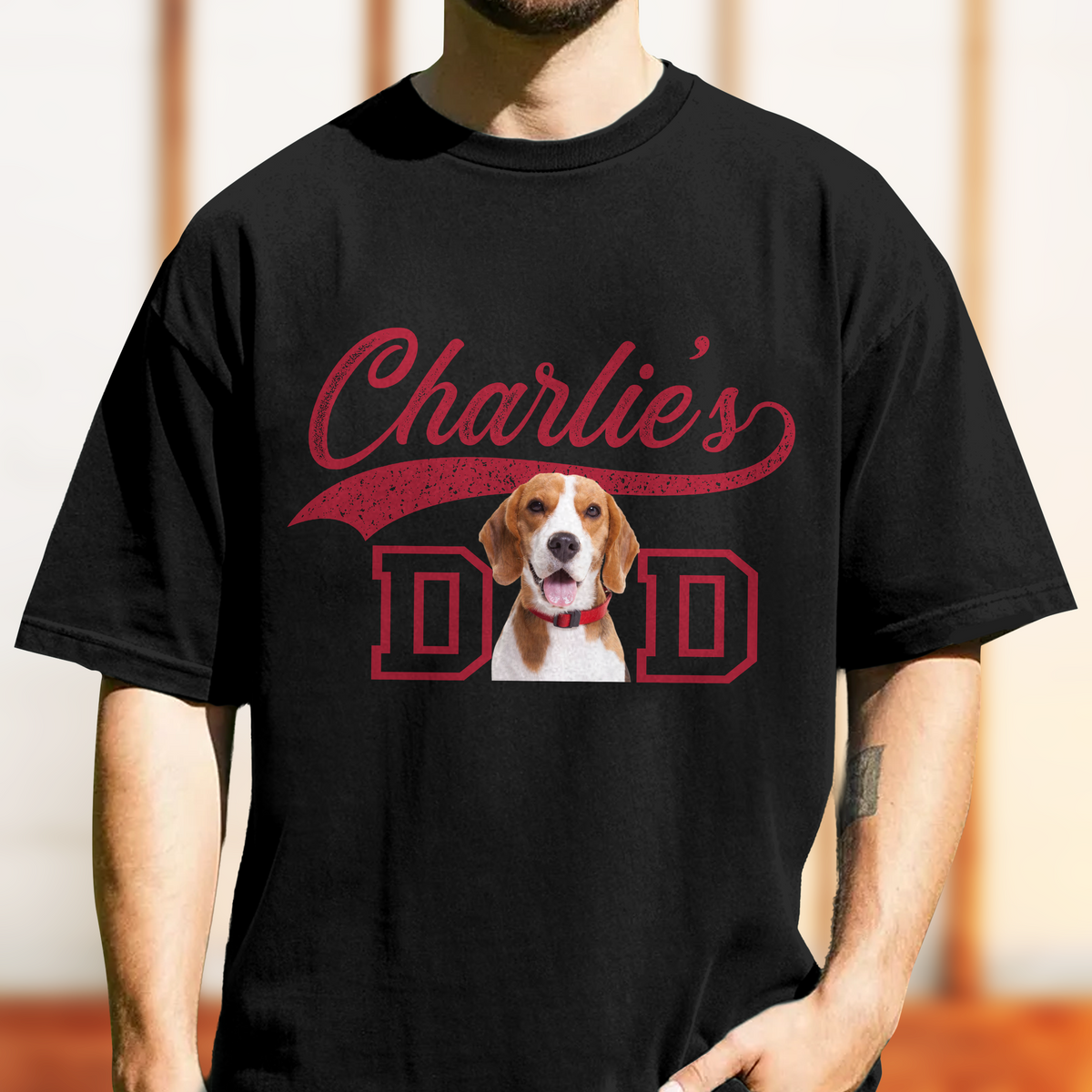 Custom Dog Photo Dad Mom Vintage Comfort Shirt HO82 903926