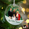 Custom Photo Family Mosaic Style Glass Ornament Christmas Gift LM32 895051