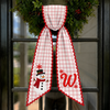 Personalized Letter Name Snowman Christmas Embroidered Wreath Sash, Festive Holiday Door Decor LM32 670205