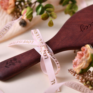 Personalized Flower With Name Engraved Bamboo Comb Gift For Bridal Party, Mom, Birthday Gift LM32 897443