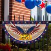Custom Family Name American Flag - We The People Patriotic Eagle Non-Pleated Fan Flag CH07 910568